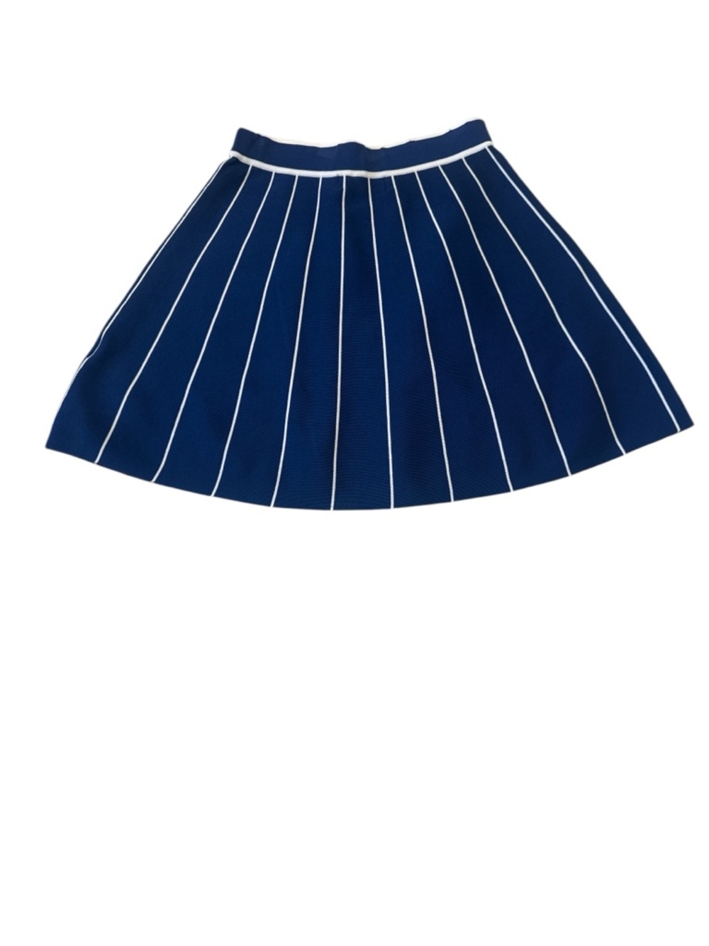 J. Lindeberg Pleated Nautical Navy Knit Skirt - Picture 6 of 8